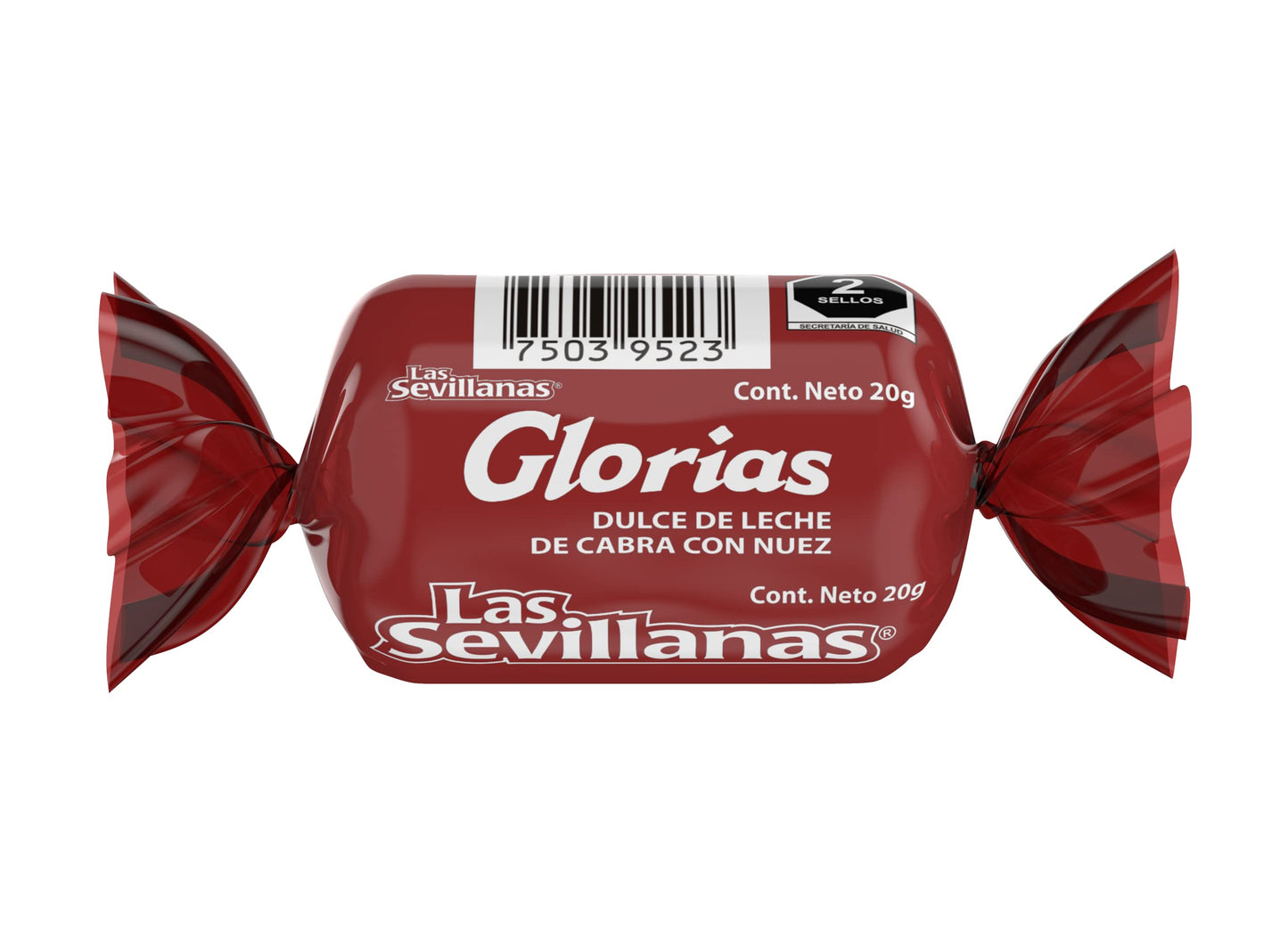 Glorias con nuez Las Sevillanas pack de 30 unidades