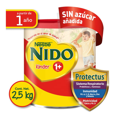 Nido Kinder, Alimento para Niños a partir de 1 año, Lata 2.5kg