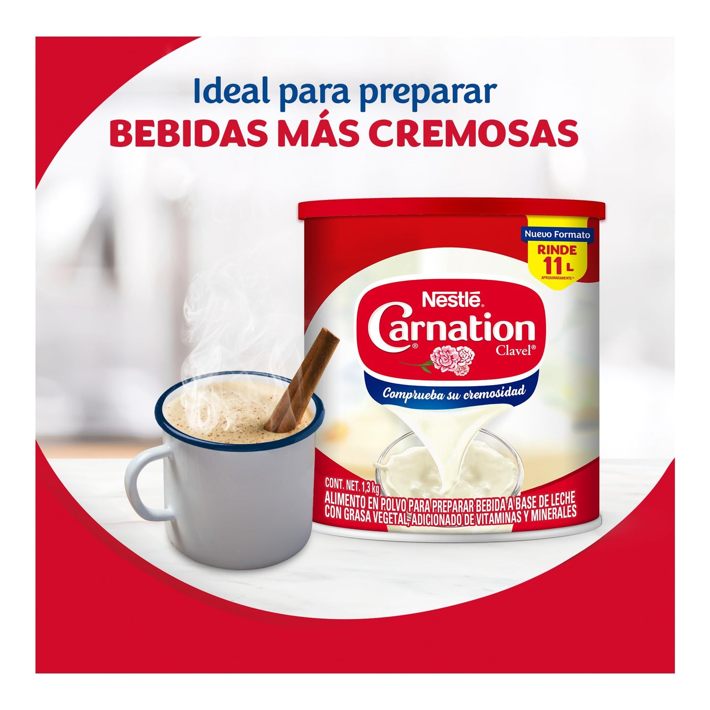 CARNATION Leche Evaporada Nestlé Polvo 1.3kg