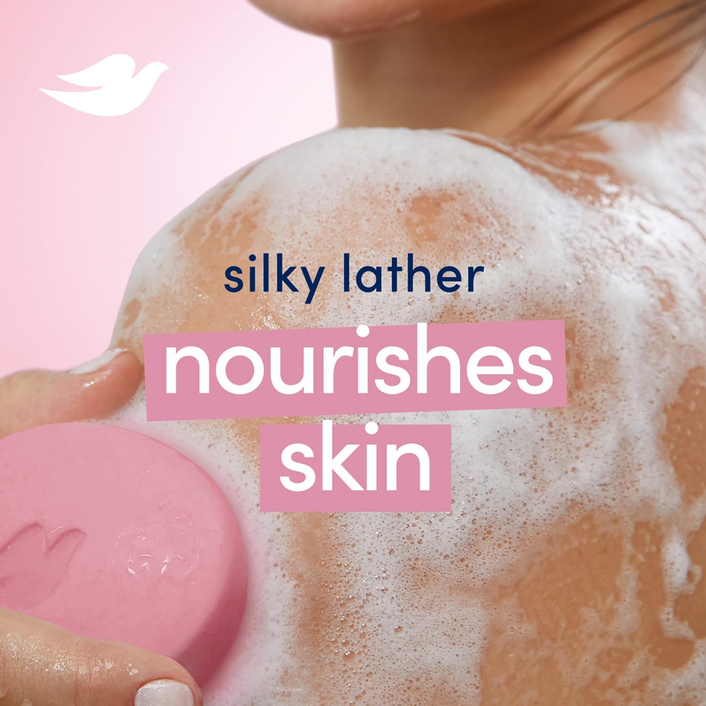 Dove Jabón de barra de crema Dove Pink Beauty, 100 gramos/3.5 onzas (paquete de 8)