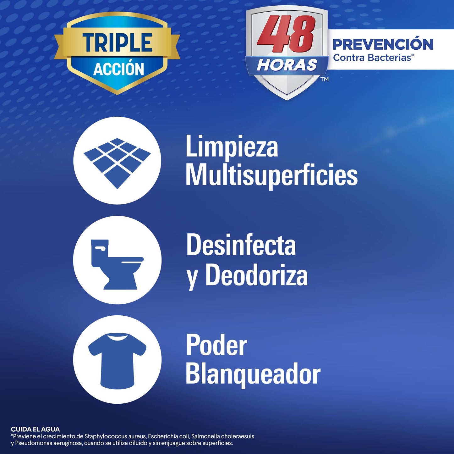 Clorox - Blanqueador Clorox Triple Acción Original 10 LT