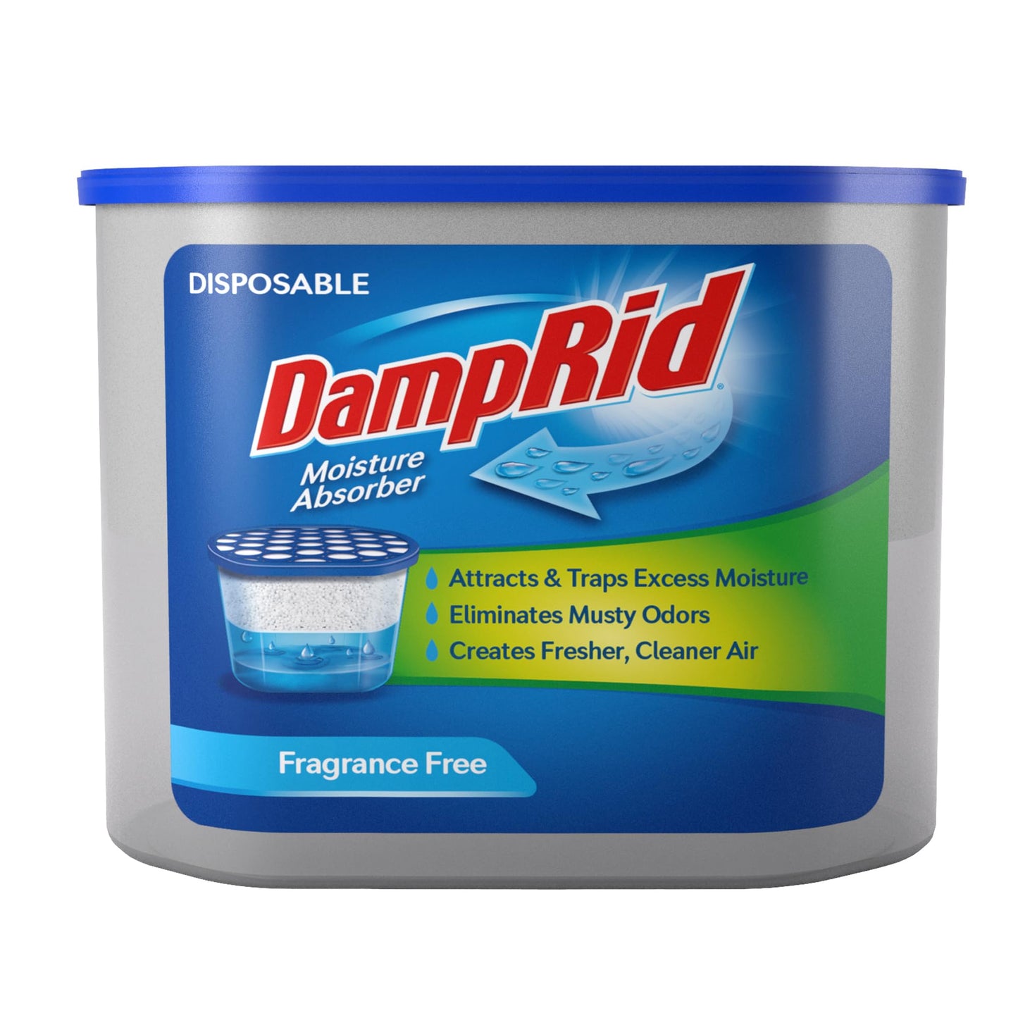 DampRid FG100 Absorbente de Humedad desechable sin Fragancia, 284 ml