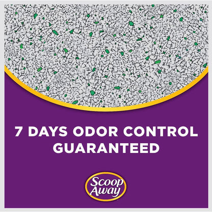 Scoop Away Instant Arena para gatos aglutinante control de olores 17.2kg /38LB (4 paquetes resellables de 4.31kg)