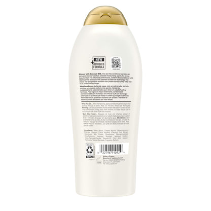 OGX Nourishing Conditioner, Coconut Milk, Salon Size, (1) 25.4 Ounce Bottle, paraben Free, Sulfate Free, Sustainable Ingredients, Hydrating and Strengthening