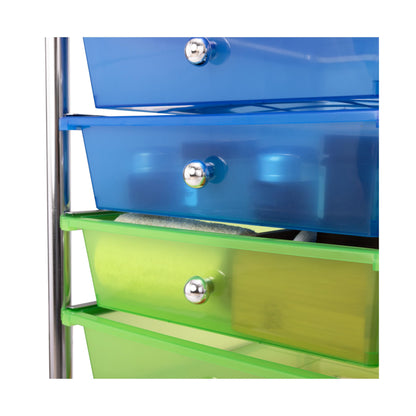 Seville Classics - Carrito Organizador de 10 gavetas de 39.40 cm x 39.11 cm x 97 cm (15.5" x 15.4" x 38.2")