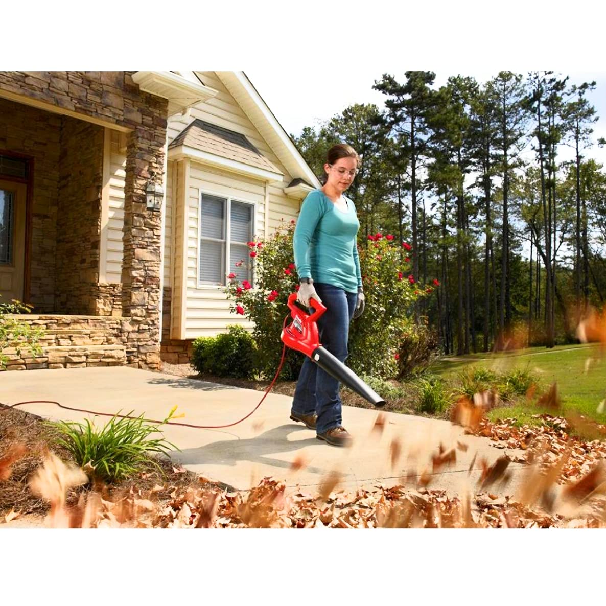 Homelite 150 mph 233 CFM 7 Amp soplador/barredora eléctrica [Unknown Binding]