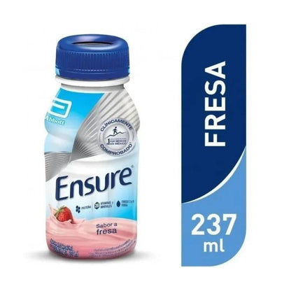 Abbott - Abbot Ensure, Sabor Fresa - 16 Envases de 237 ml cada uno