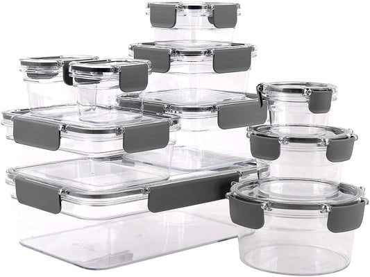 Members Mark Contenedores herméticos 20 Piezas a Prueba de Fugas Aptos para Horno de microondas, lavatrastes y refrigerador