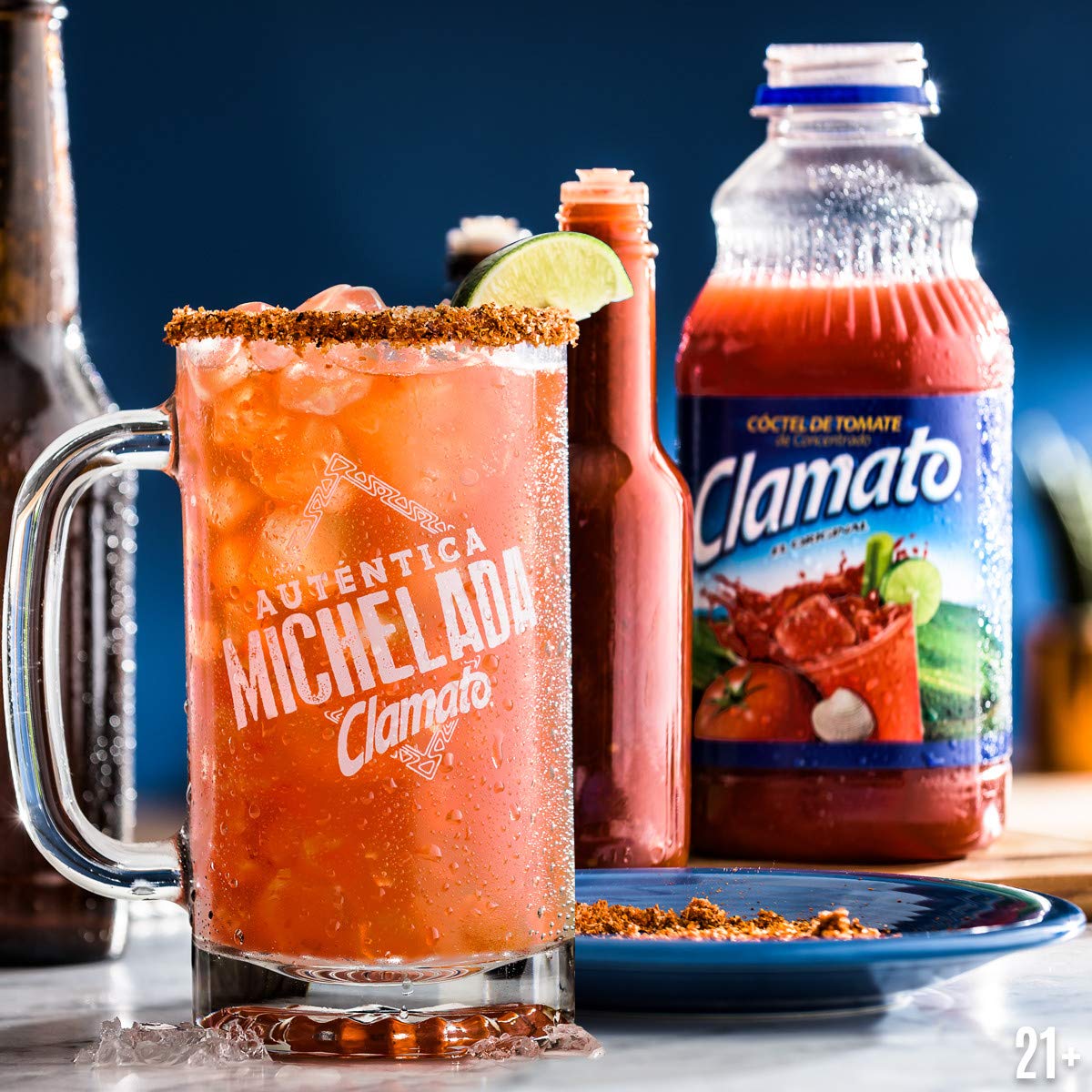 Clamato Cóctel de tomate, original, botella de 32 onzas (paquete de 2, total de 64 onzas líquidas)