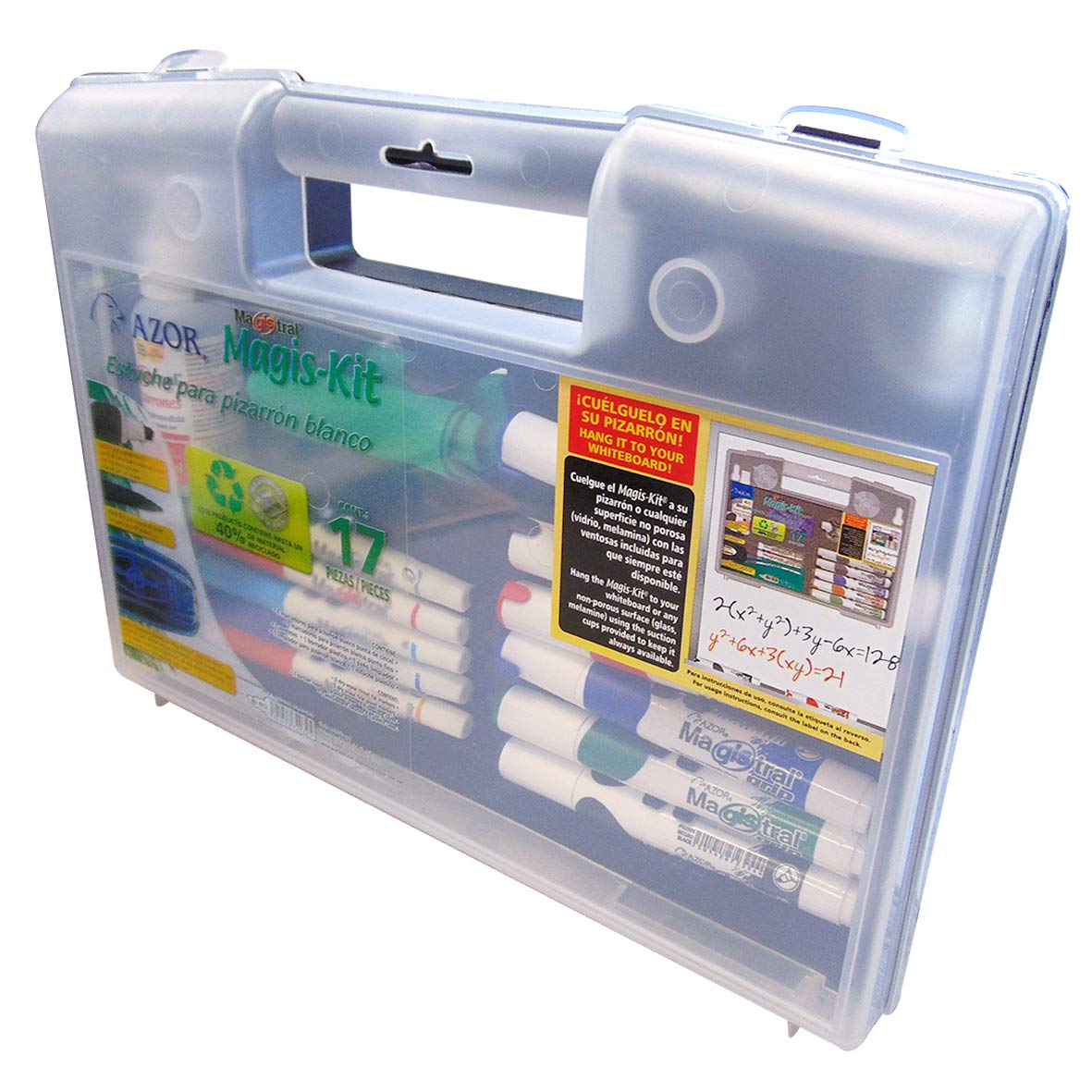 AZOR - Azor 301.8312 Set de Marcadores para Pizarrón Blanco, 17 Piezas