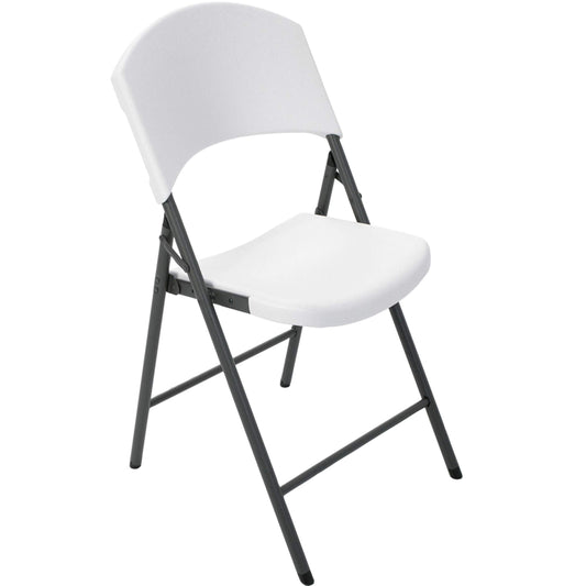 Lifetime Products Silla Plegable contorneada, Color Blanco