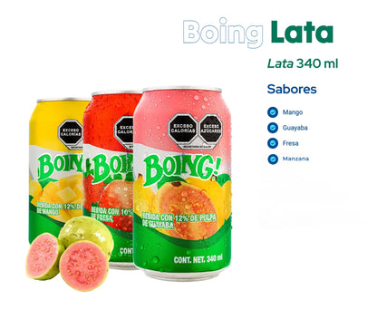 Boing En Lata 24 Pack De 340 4 Sabores