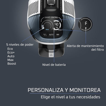 Rowenta Aspiradora inalámbrica X-Force Flex 14.60, para Auto y Pelo de Mascota, Contenedor de Polvo, tecnología Flex, detección automática de Piso, Tiempo de Funcionamiento hasta 70 Min, RH99A2U1