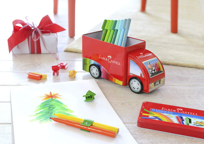 Faber-Castell - Plumones Faber Castell Camion de Metal con 33 Plumones