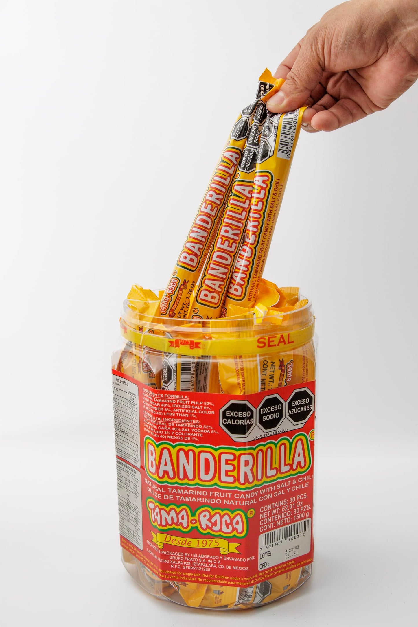 Banderilla Tama-roca 30 unidades 1.4 oz cada uno