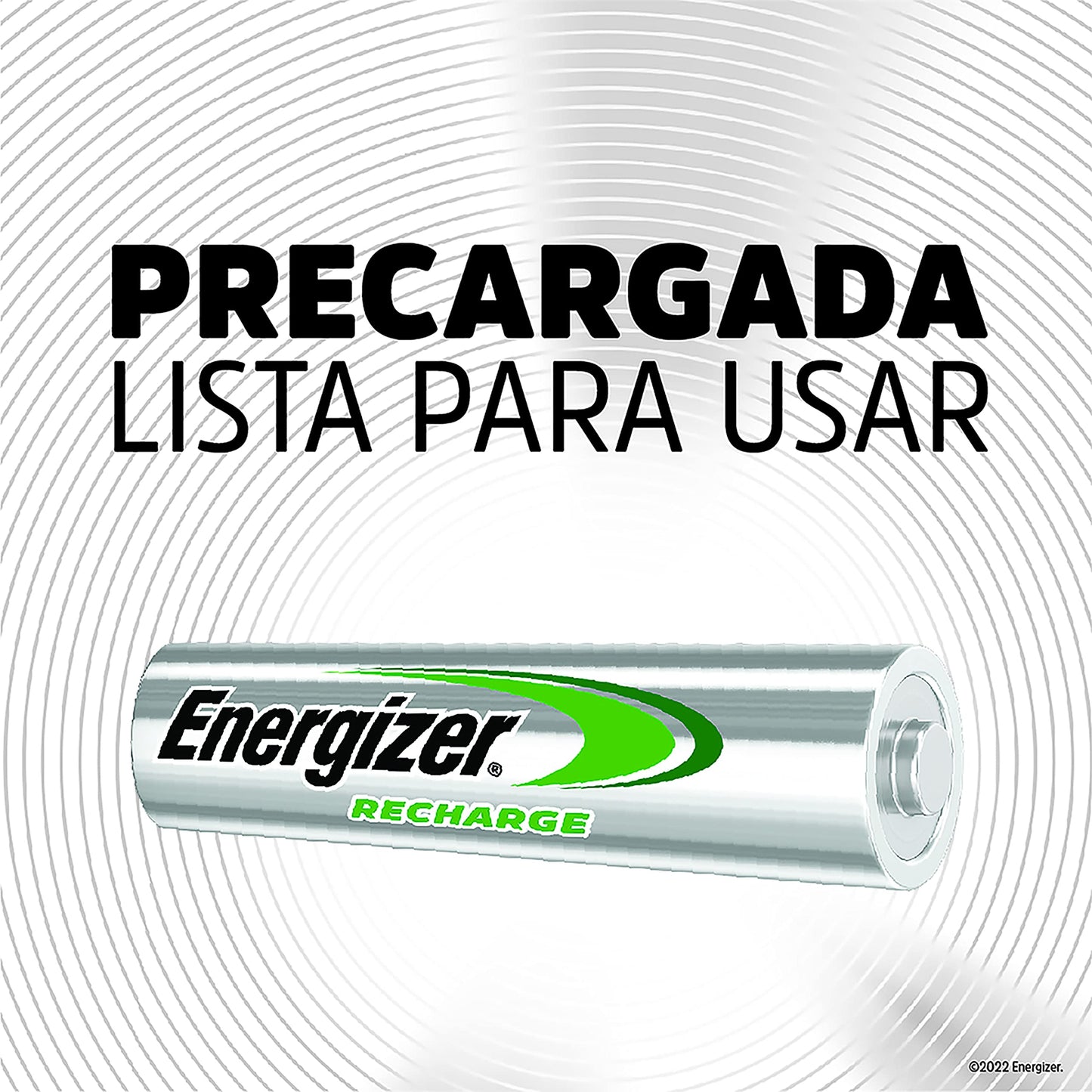 Energizer, 6 Pilas Recargables AA +4 Pilas AAA, Blanco/Verde