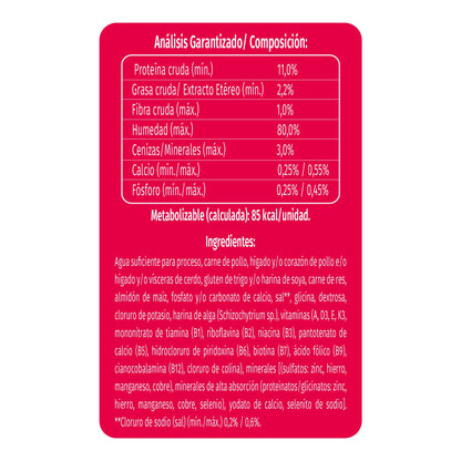 Dog Chow Alimento Húmedo Cachorros Pollo, Paquete con 20 Pzas de 100g