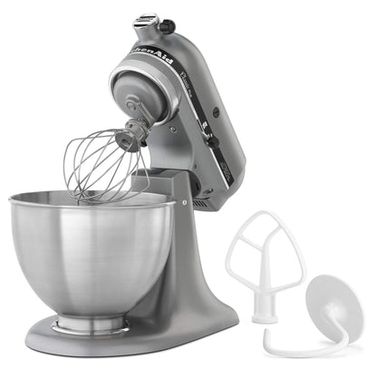 KitchenAid Premium Paquete de 2 KSM75SL Classic Plus 4.5-Qt. Tilt-Head - Mezclador de pie, Color Plateado