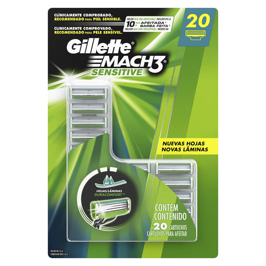 Gillette Mach3 Sensitive 20 Pack