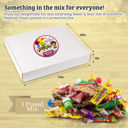 Pinata - Dulces Mexicanos Pinata (1.36 Kilos Acido y Dulces Mix) Surtidos Nombre de Marca Party Favoritos Assorted Pelon Muecas Pulparindo