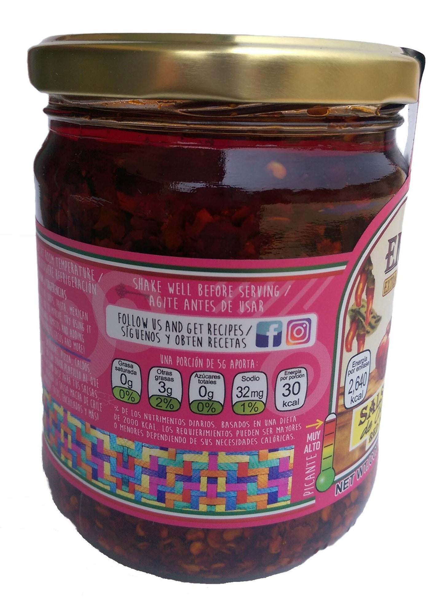 Don Emilio - Salsas Macha Don Emilio 15.5oz Chile de árbol