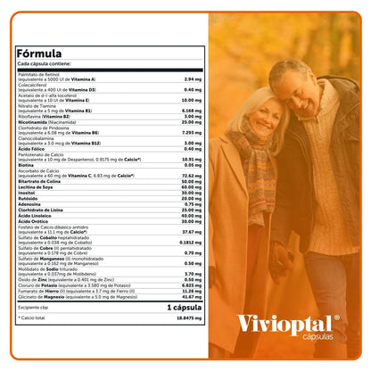 Vivioptal Multivitaminico, Caja con 60 Cápsulas