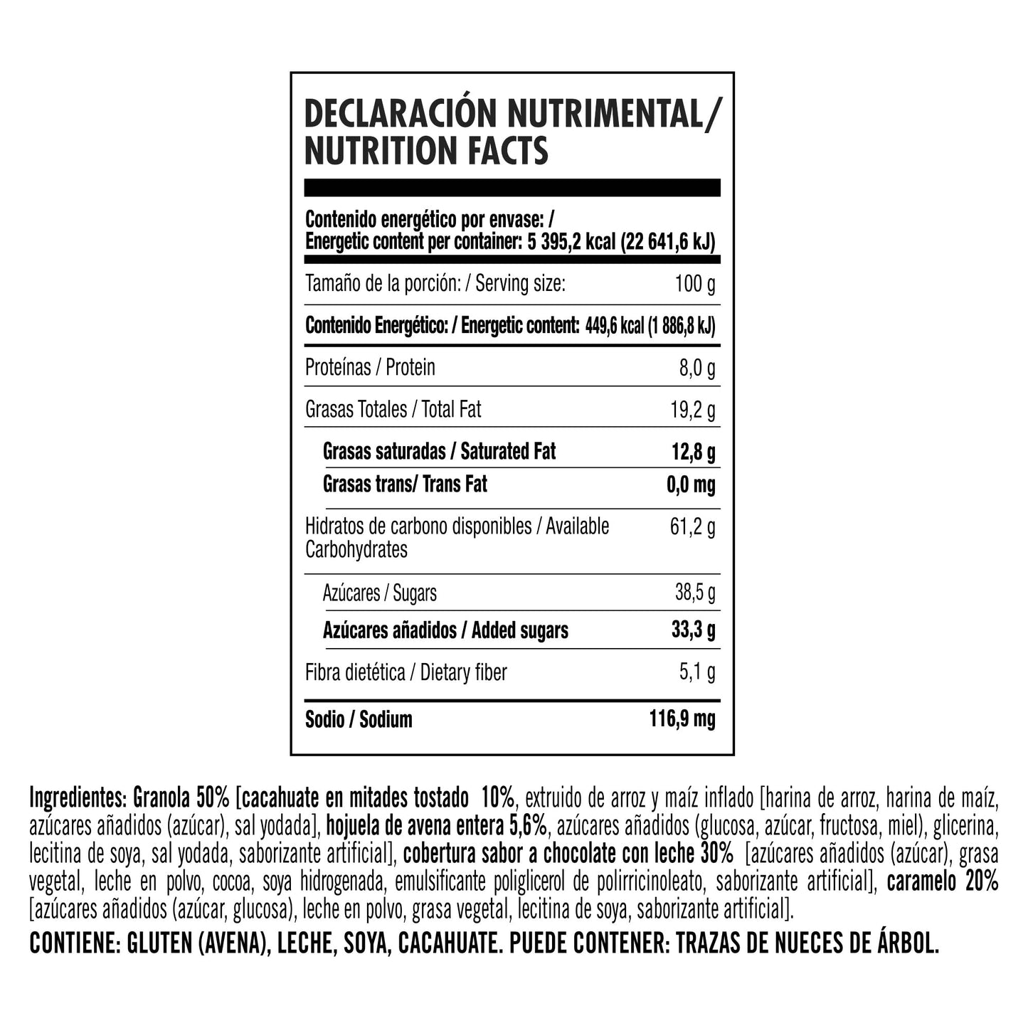 Barra Choco caramel 40 pzas Green Mountain