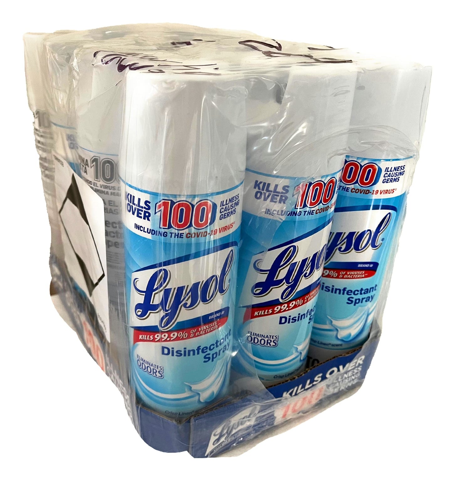 Reckitt Benckiser - Caja con 12 Lysol Spray Desinfectante 475 g Antibacterial