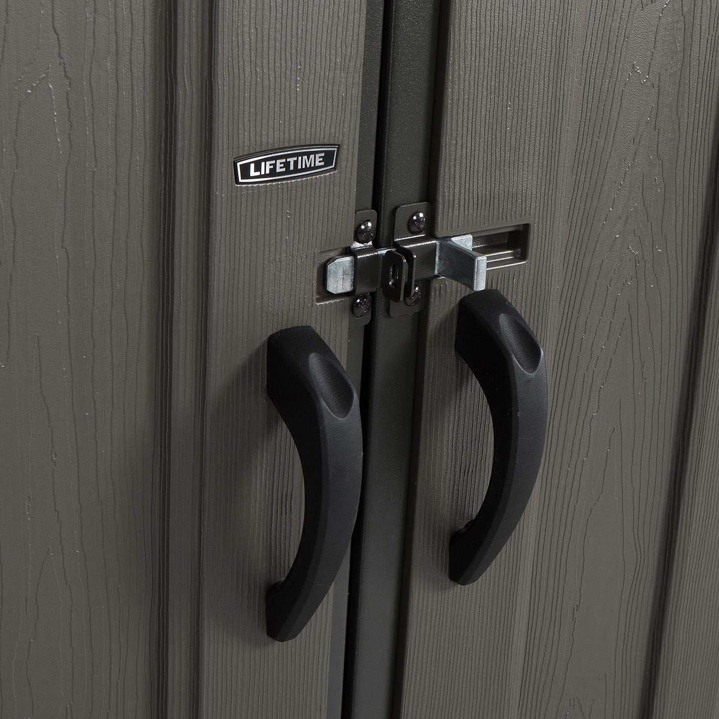 Lifetime - Lifetime Cobertizo de almacenamiento para exteriores de corte áspero de 10 x 8 pies