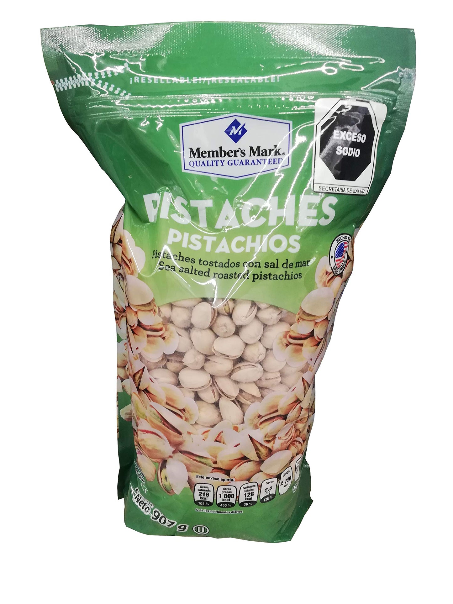 Member´s Mark - Pistaches Tostados Member's Mark Con Sal De Mar De 907 Grs