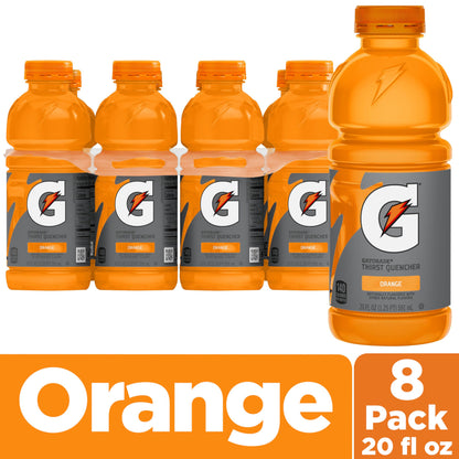 Gatorade Thirst Quencher, Orange, 8 ct, 20 oz [Grocery]