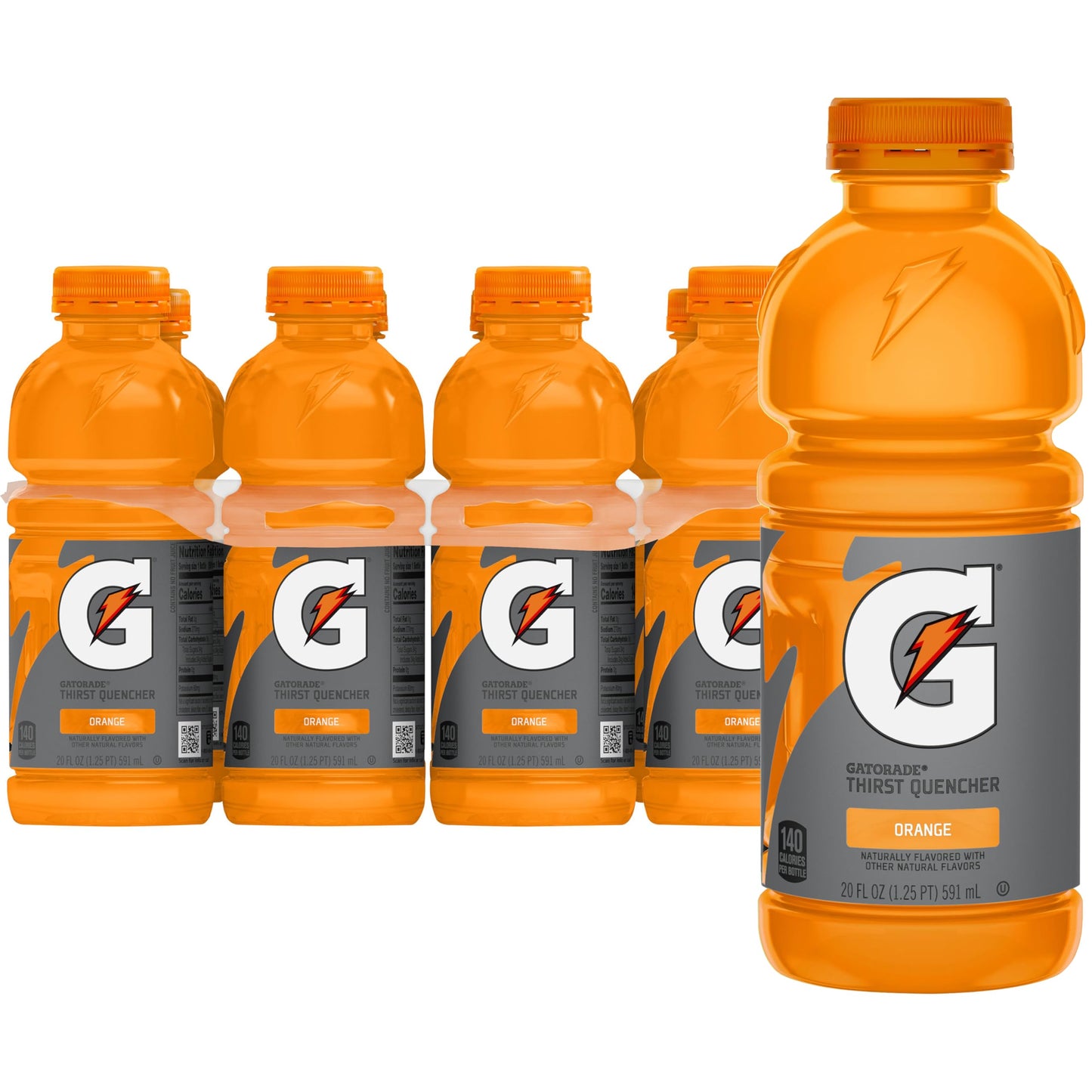 Gatorade Thirst Quencher, Orange, 8 ct, 20 oz [Grocery]