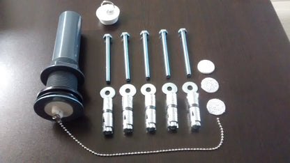 Versaplas - Lavadero de plastico VERSAPLAS 71 con pileta derecha color gris jaspeado