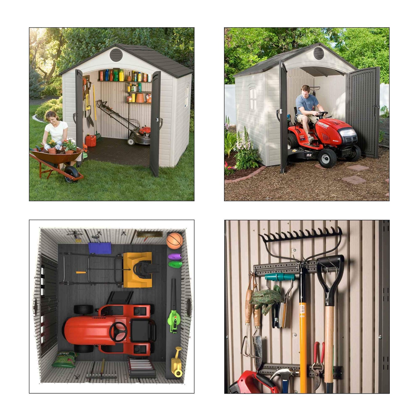 Lifetime - LIFETIME por Vida 6411 al Aire última intervensión cobertizo de Almacenamiento con Ventana, 8 por 7,5 pies