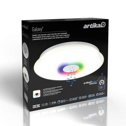 Artika - Artika CL-GLX-C Galaxy - Lámpara de techo con altavoz Bluetooth integrado, color blanco