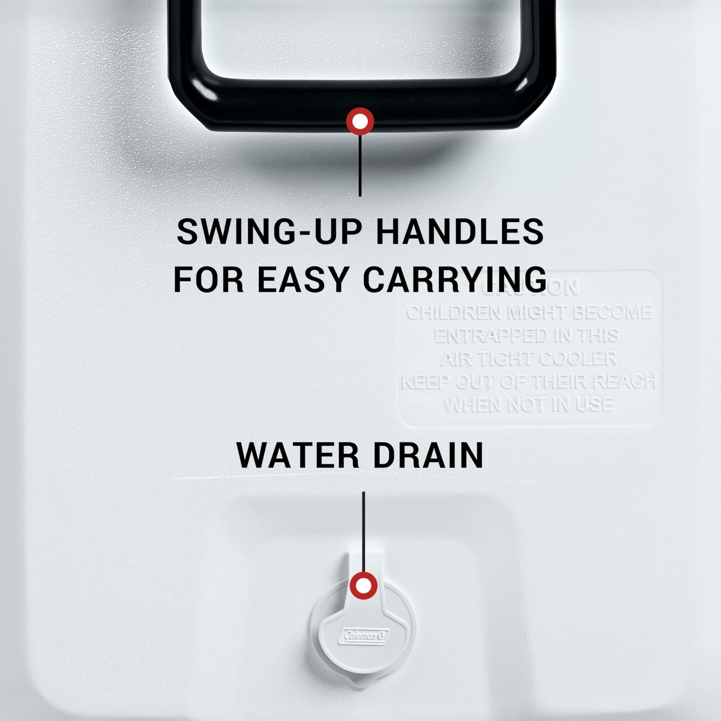 Coleman Marine Cooler with Fully Insulated UV Guard Lid & Body, Keeps Ice for 3+ Days, Great for Boating & Fishing, 52qt/100qt Wheeled/120qt Options