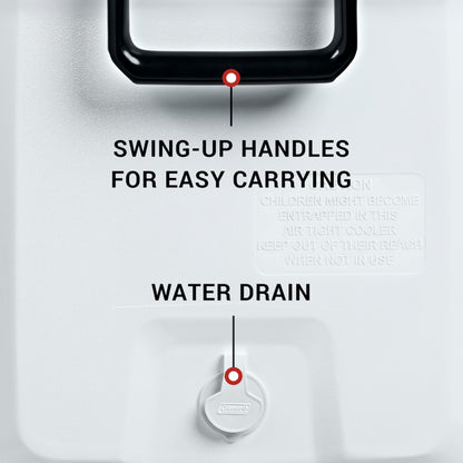 Coleman Marine Cooler with Fully Insulated UV Guard Lid & Body, Keeps Ice for 3+ Days, Great for Boating & Fishing, 52qt/100qt Wheeled/120qt Options