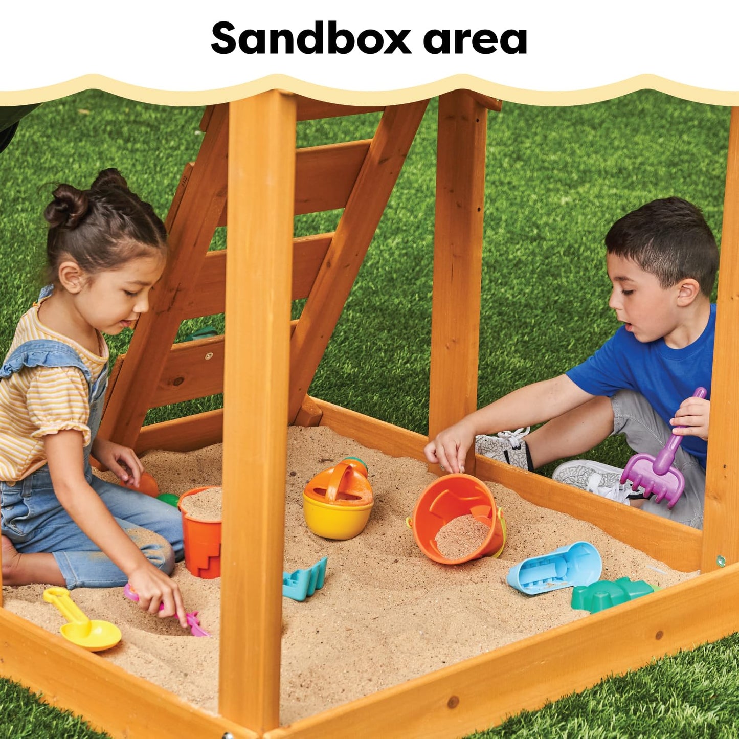 KidKraft - KidKraft - Set de Columpio de Madera para jardín de jardín Grande