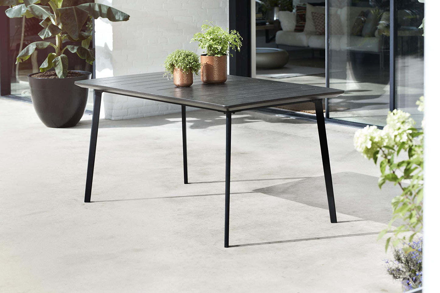 Keter 247274 Mesa de Comedor para Exteriores de Metal