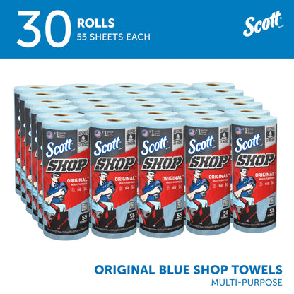 Kimberly-Clark Scott (75130) - Toallas para taller, Azul, 30 Rolls