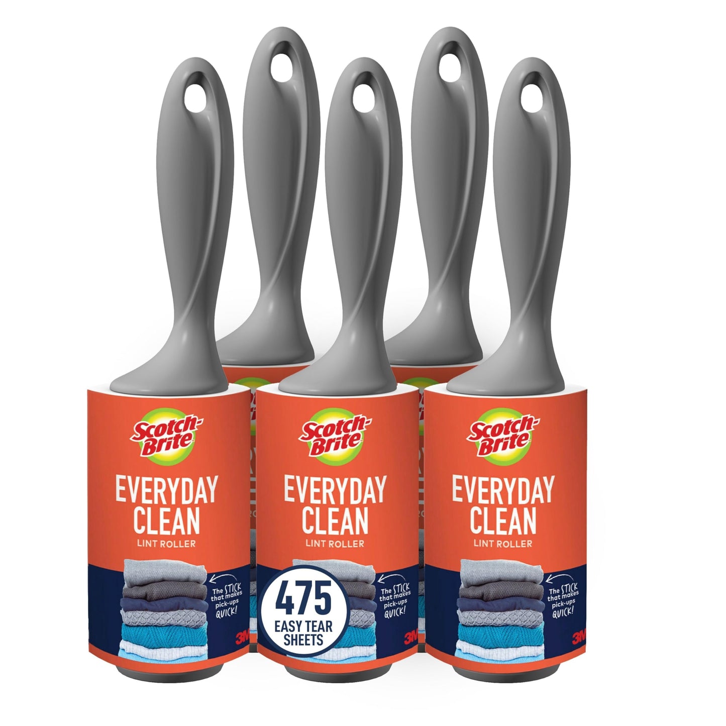 Scotch-Brite Lint Roller, 95 Sheets, 5 Count by Scotch-Brite