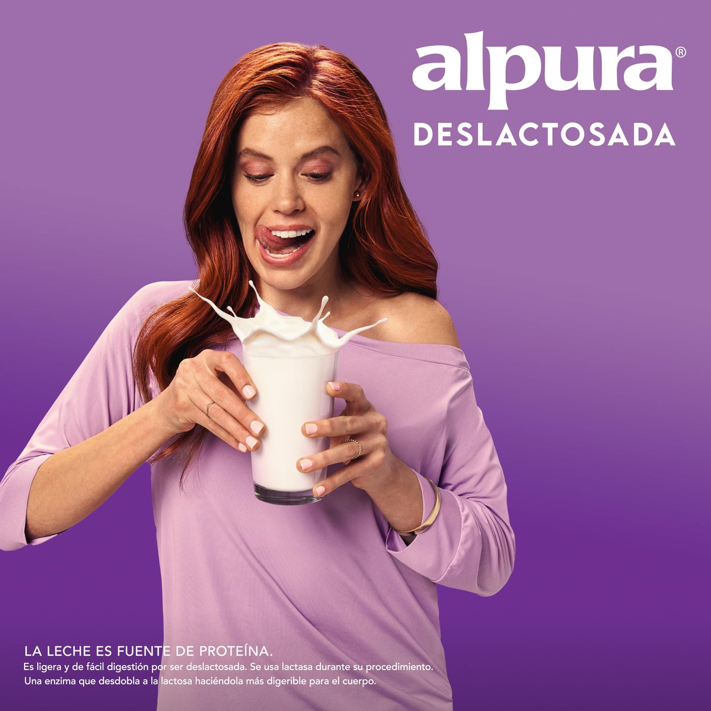 Alpura Leche Deslactosada 100% de vaca ultrapasteurizada en Paquete de 12 piezas de 1 Litro cada una. Ligera, de fácil digestión y con un delicioso sabor.