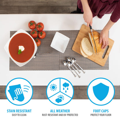 Lifetime Commercial - Mesa Plegable de Altura Ajustable