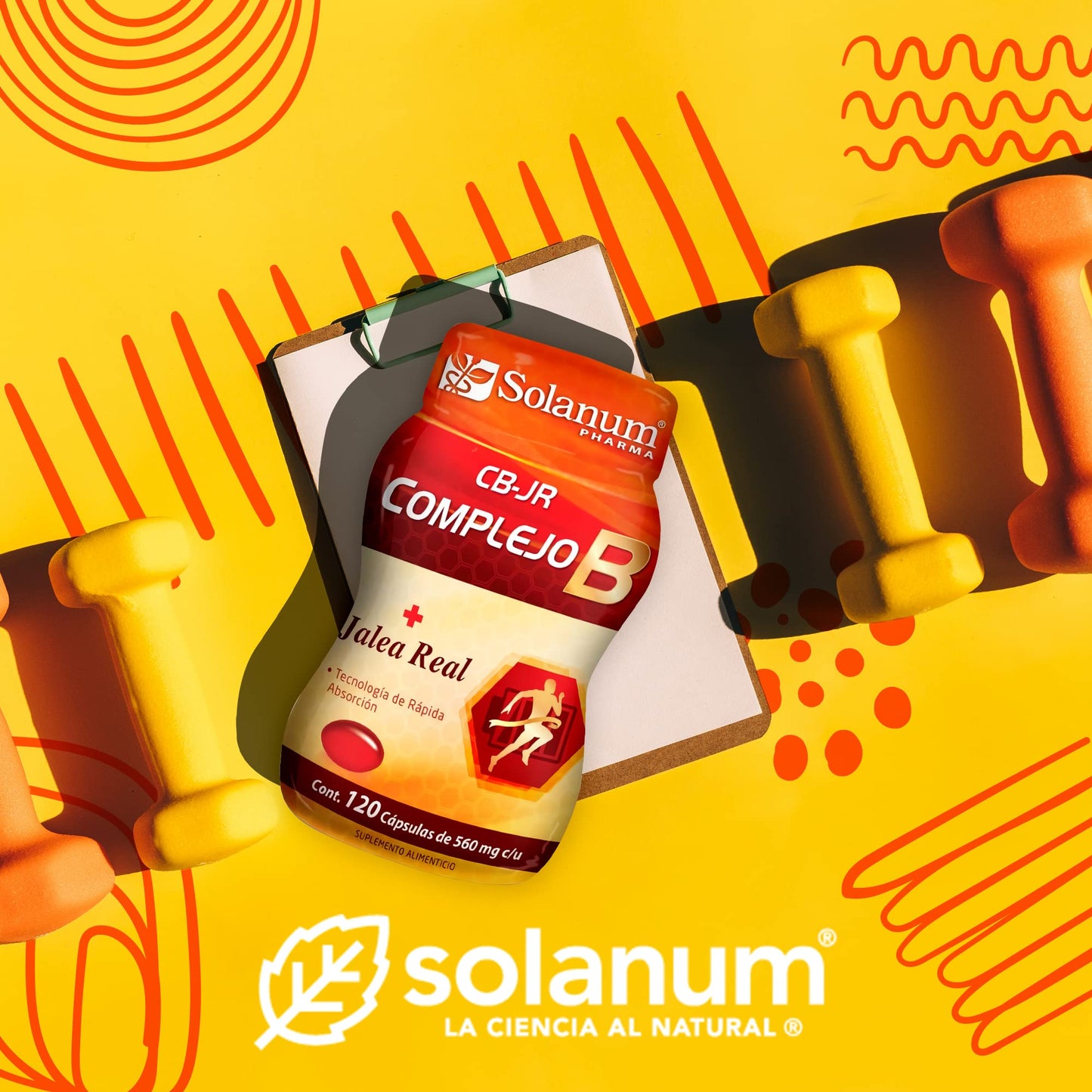 Solanum Complejo B + Jalea Real 120 Softgels Solanum Pharma