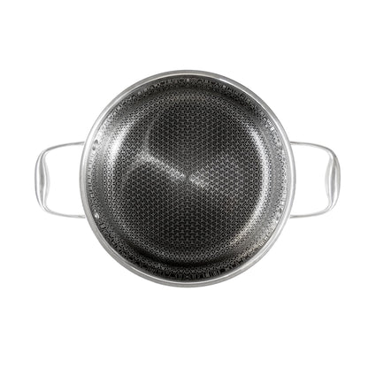 Westinghouse cacerola 28 cm black signature acero inoxidable con tapa de cristal capacidad 7 litros