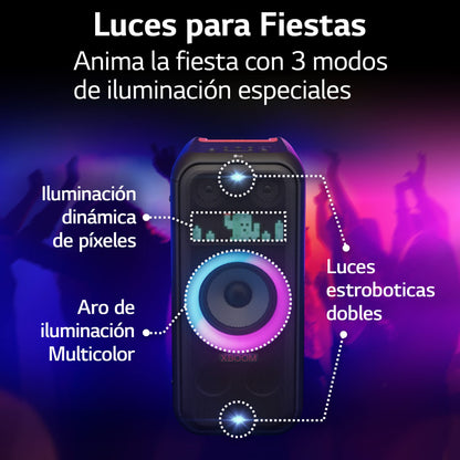 LG XBOOM XL7 - Bocina Bluetooth Portátil Ideal para Fiestas con 20 Horas de batería.
