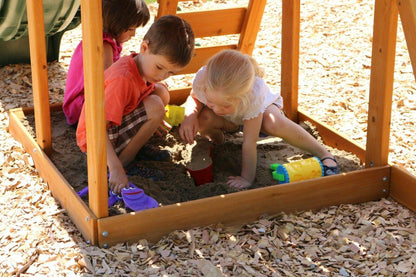 Unknown - Juego de columpio de madera para el techo, patio de juegos para niños, para jugar al aire libre, patio y caja de arena