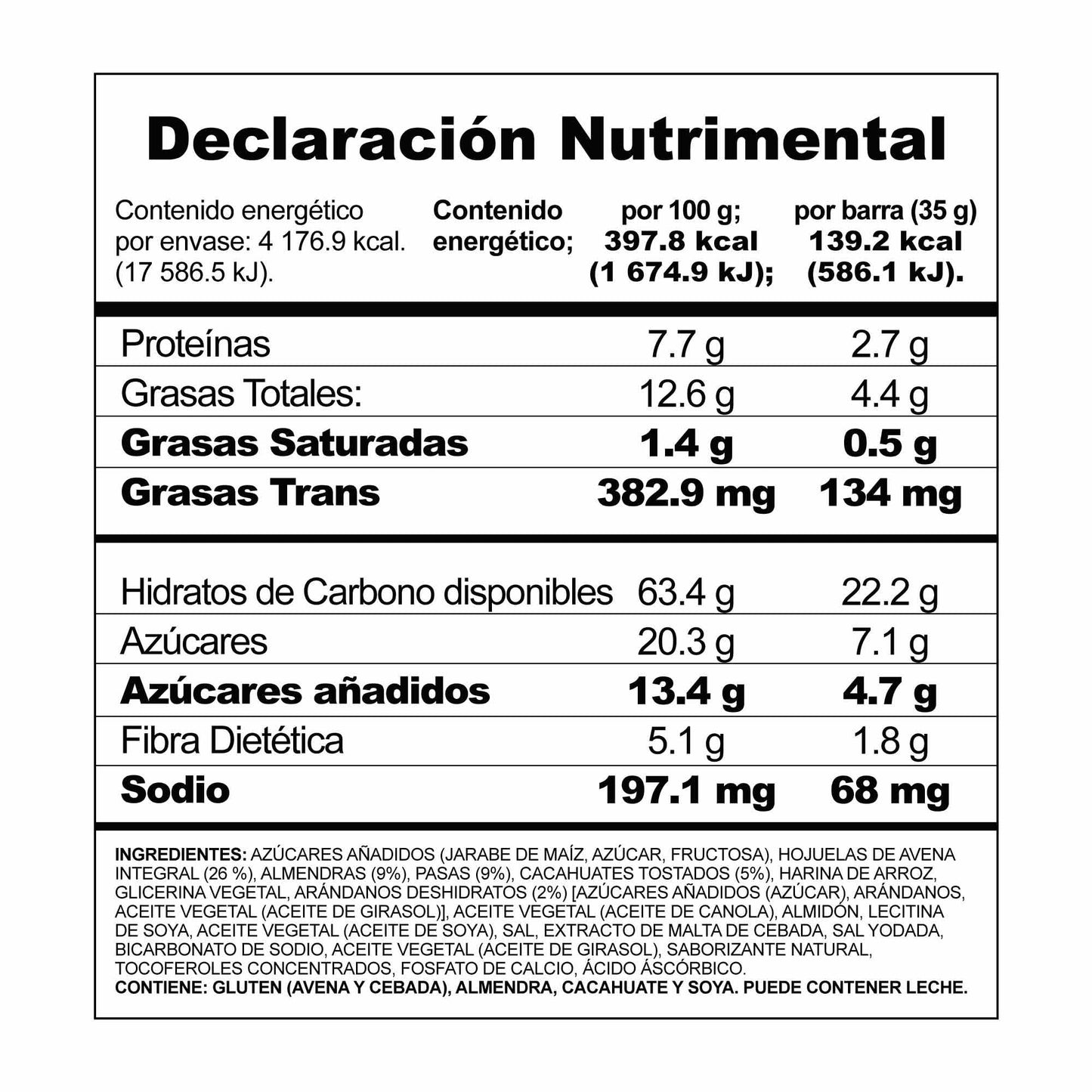 Nature Valley Barras de Granola Fruit and Nut 30 pz, 30 unidad, 30