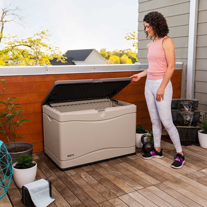 Lifetime 60254 - Caja de Almacenamiento para Exteriores de Alta Resistencia, 150 galones