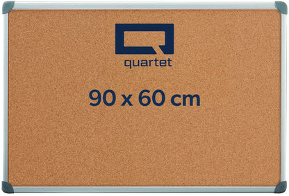 Quartet Pizarrón de Corcho, Marco Aluminio, 90 x 60 cm. P3595